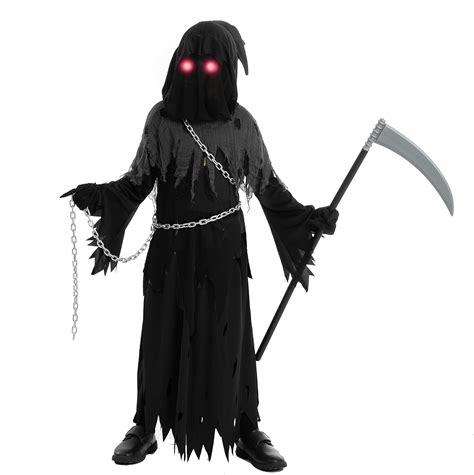 Buy Spooktacular Creations Child Unisex Glowing Eyes Grim Reaper