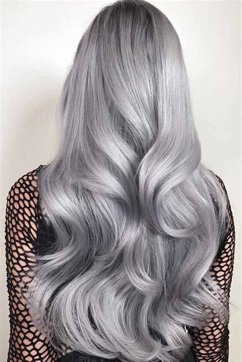 27 silver hair ideas for daring women dyed hair silver grey silver hair color metallic