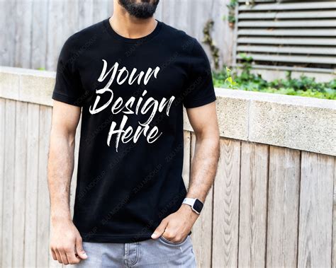 Tshirt Mockup T Shirt Mockup Shirt Mock Up Modern Shirt Black