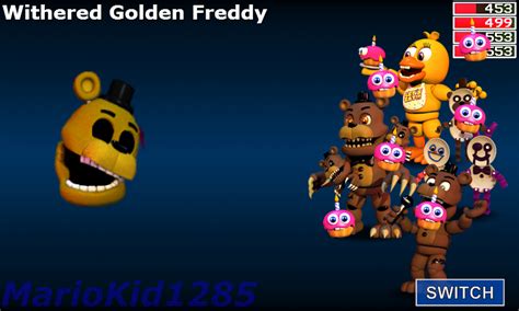 Fnaf World Withered Golden Freddy Fight By Mariokid1285 On Deviantart