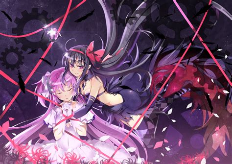 Wallpaper Anime Girls Mahou Shoujo Madoka Magica Akemi Homura