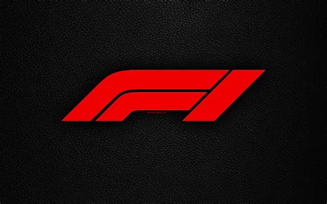 Download Wallpapers New Logo Formula 1 New Logo F1 Leather Texture