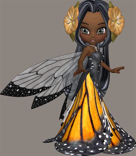 African American Fairy Girl Digital Art By Marcella