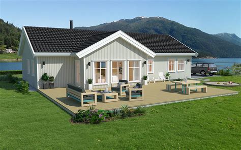 Bygge nytt - smart hus Lomvi på ett plan