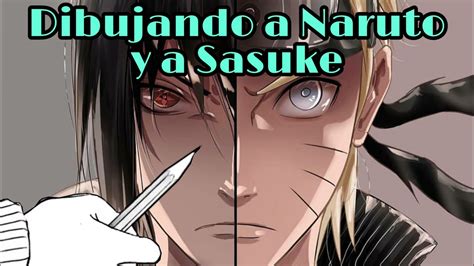 Dibujando A Naruto Y Sasuke Youtube