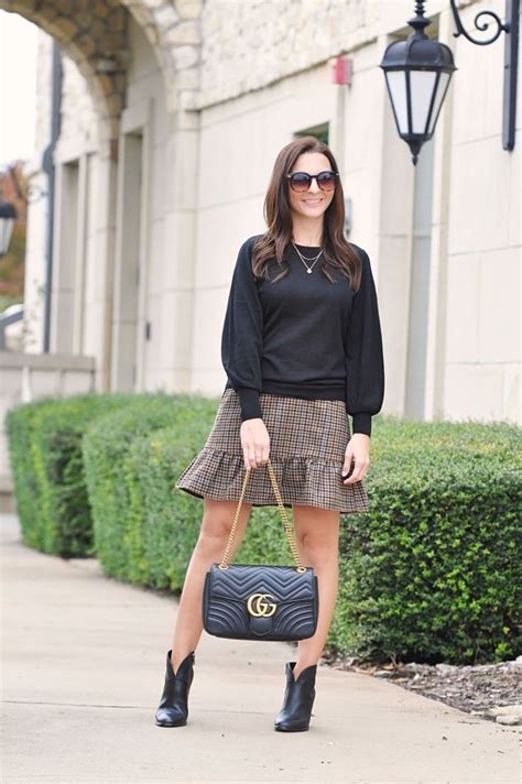 Houndstooth Skirt 3 Ways Small Town Fancy Dallas Fashion Blogger