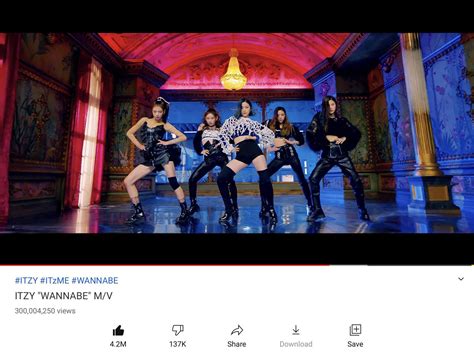 Itzys Wannabe Becomes Their 1st Mv To Reach 300 Million Views Rkpop