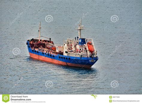 Small Ferry Cargo Ship Editorial Image Image 56077500