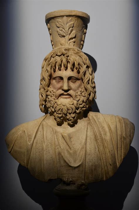 Bust Of Serapis With A Kalathos On His Head Roman Period Flickr