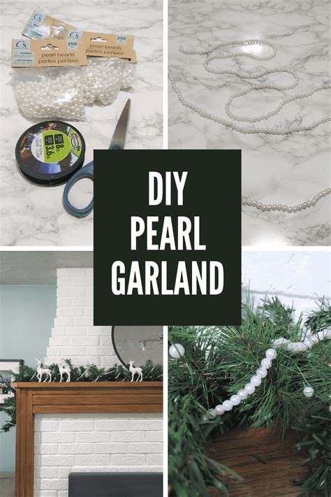 Diy Pearl Garland An Easy Craft For The Holidays Rekindle My Dwelling