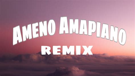 Goya Moner And Nektunez Official Lyrics Video Ameno Amapiano Remix