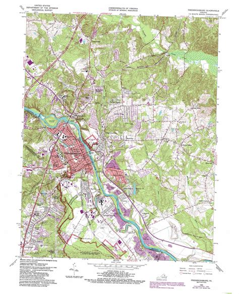 Fredericksburg Topographic Map Va Usgs Topo Quad 38077c4