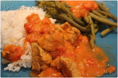 Filet mignon au curry et lait de coco