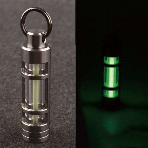Titanium Tritium Light Keychain Self Illumination Emergency