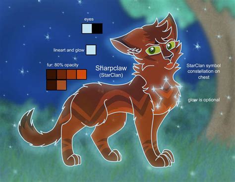 Warriors Design 941 Sharpclaw Starclan By Thedawnmist On Deviantart