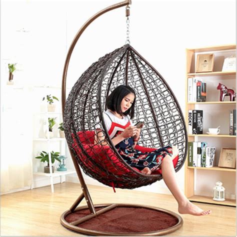 Fashion Garden Furniture Wicker Rattan Egg Hanging Indoor Swing Chair