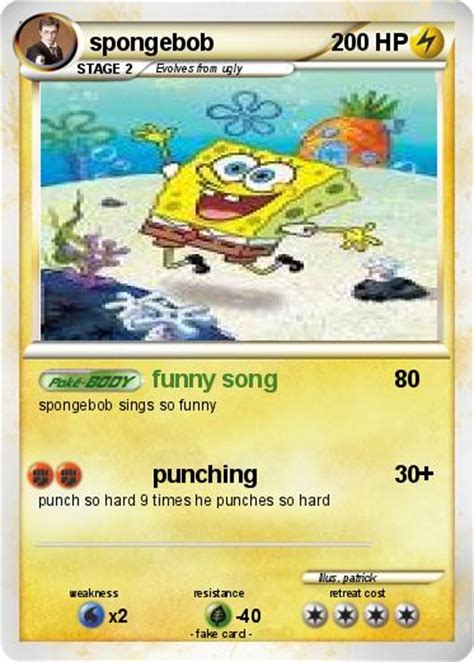 Pokémon Spongebob 581 581 Funny Song My Pokemon Card