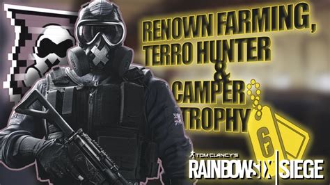 Tom Clancys Rainbow Six Siege Trophy And Renown Farming Youtube