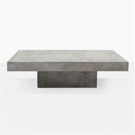 Cover or store indoors during inclement weather and when not in use. Blok Concrete Rectangular Coffee Table | Teak Warehouse