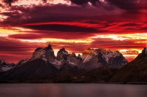 Chile Patagonia Park Narodowy Torres Del Paine Cordillera Del Paine