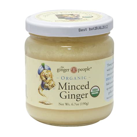 Ginger People Organic Minced Ginger 67 Oz Jar Nassau Candy