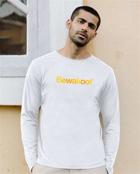 Buy Color Full Sleeve T Shirt For Men White Online At Bewakoof