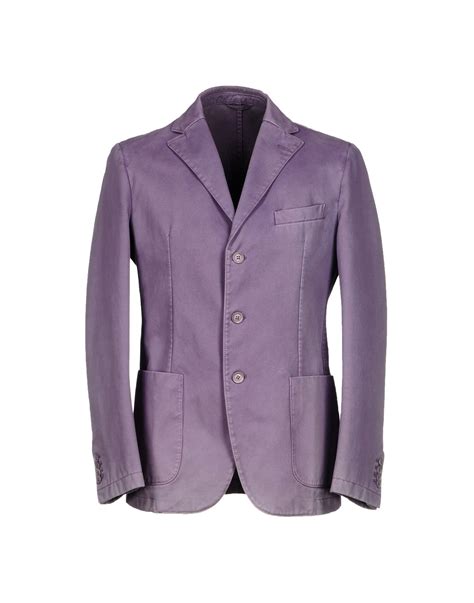 Lyst Lubiam Blazer In Purple For Men