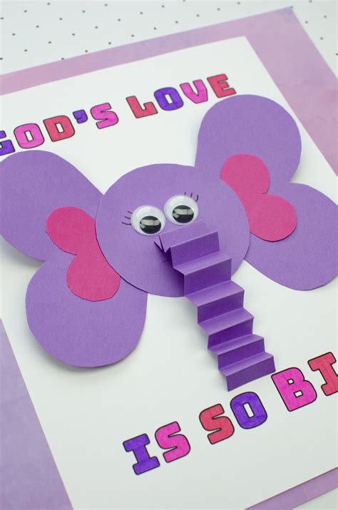 Gods Love Is So Big Sunday School Valentines Craft Early Learning
