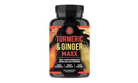 Angry Supplements Turmeric And Ginger Maxx Supplement 6 Pack Groupon
