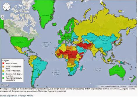 Maps Of The World`s Most Dangerous Countries