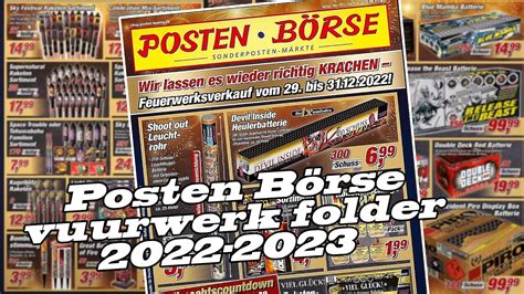 Posten BÖrse De Vuurwerk Folder 2022 2023 Youtube