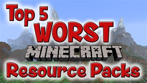 Top 5 Worst Minecraft Resource Packs Version 18 Doovi