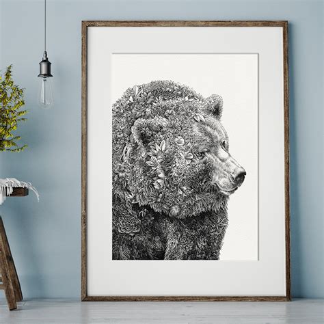 Brown Bear Giclée Print Marini Ferlazzo Art For Wildlife
