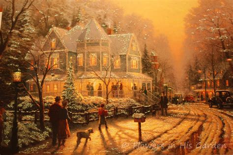2020 popular 1 trends in home & garden with thoma kinkade christmas and 1. Flowers in His Garden: Six Weeks of Quiet ~ Merry Christmas!