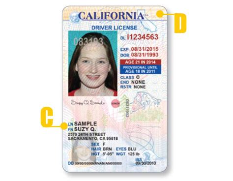 California Driver License Under Front California Dmv Practice Test My