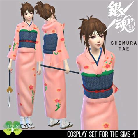 Gintama Shimura Tae Cosplay Set For The Sims 4 By Cosplay Simmer Sims