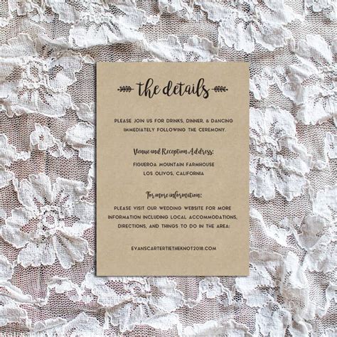 Whimsical Rustic Diy Wedding Invitation Set