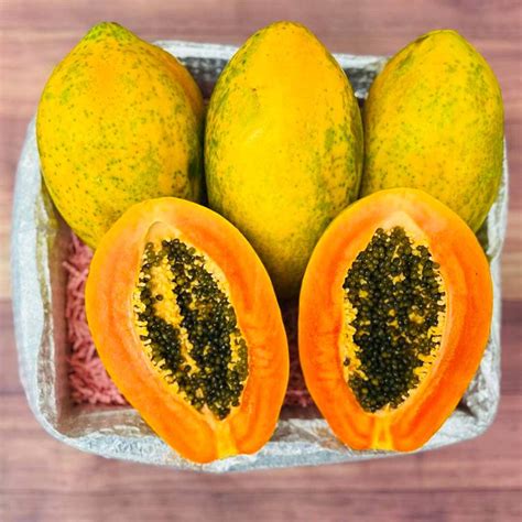 Tropical Fresh Papaya Box Order Delicious Premium Tropical Papayas