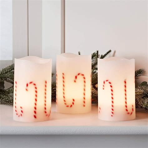 Flameless Christmas Candy Cane Candles The Best 2019 Christmas Decor