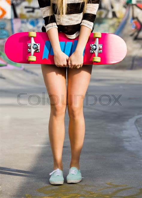 Beautiful And Sexy Street Girl With Her Stock Image Colourbox