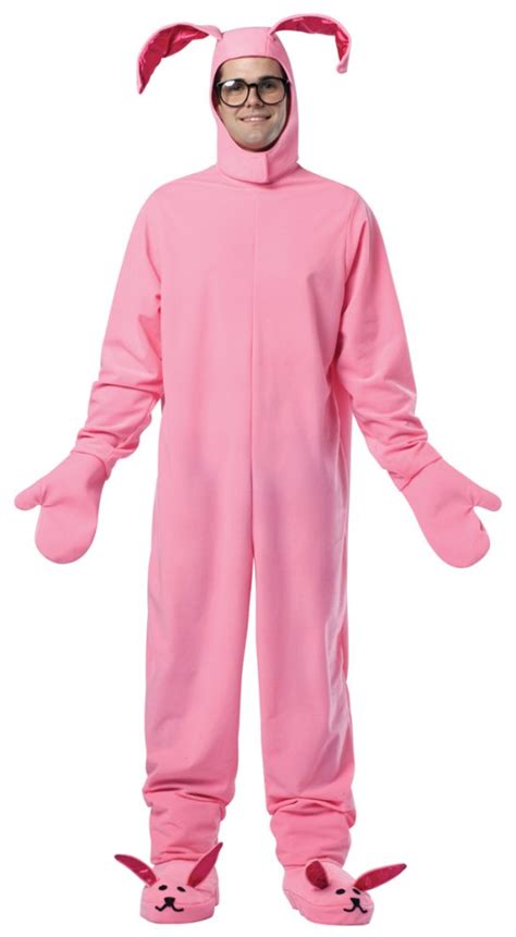 A Christmas Story Adult Bunny Suit Costume Pink Pajamas Ralphie Clara Leg Rabbit Ebay