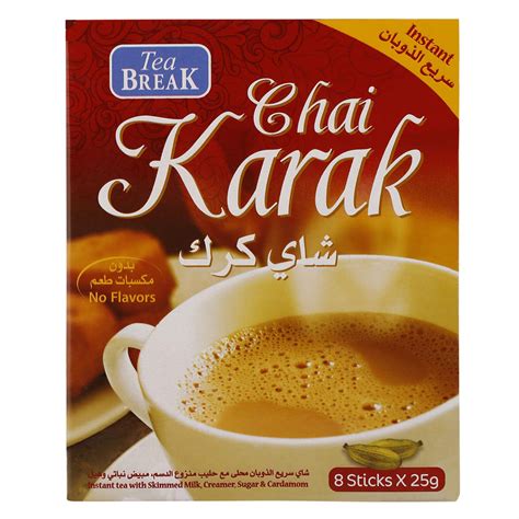 Buy Instant Karak Chai Tea With Creamer Sugar And Cardomom 8 X 25g