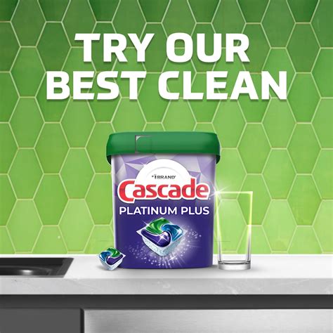 Buy Cascade Platinum Plus Dishwasher Detergent Pods, Fresh, 52 Count