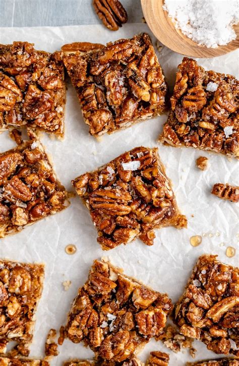 Incredible Vegan Paleo Pecan Pie Bars Made With Almond Flour And