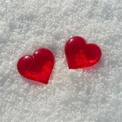 Valentines Day Heart Snow Free Photo On Pixabay