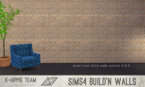 7 Brick Walls Down Town Volume 4 And 5 At K Hippie Sims 4 Updates