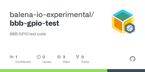 GitHub Balena Io Experimental Bbb Gpio Test BBB GPIO Test Code