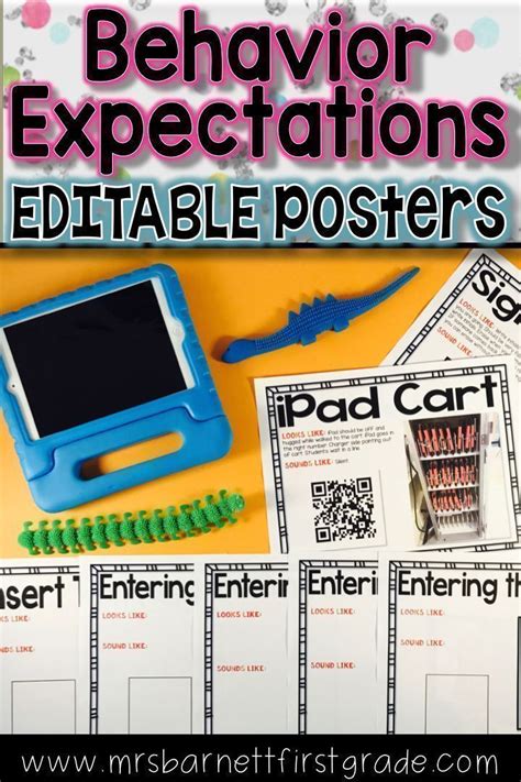Q._ search yourself in my poster to be corona worrier's then comment it? Behavior Expectations Editable Posters | Classroom ...