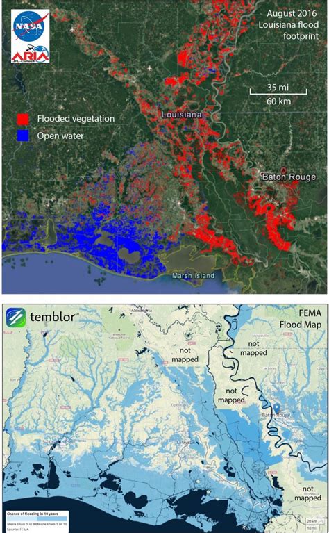 Aug 2016 Louisiana Flood Aria Map