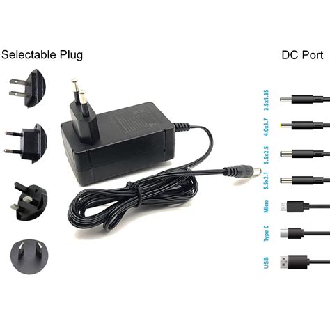 Universal Dc 12v 1a Ac 100 240v Converter Power Adapter Charger Power